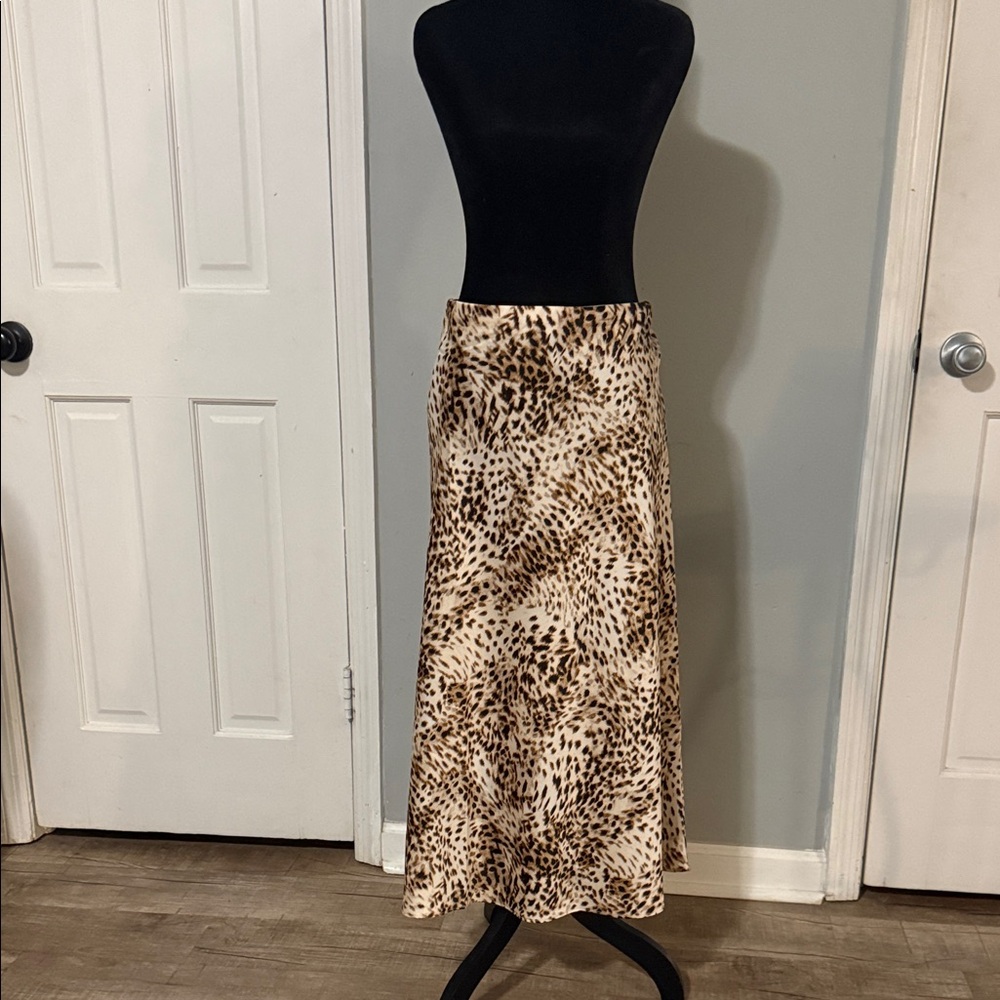 Leopard Print Maxi Skirt